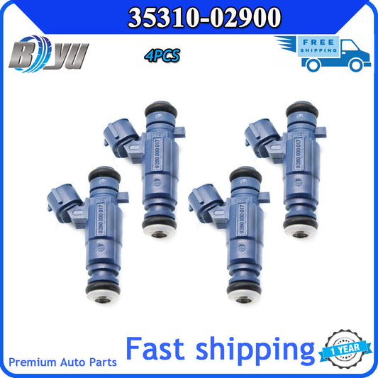 4-piece fuel injector 35310-02900 for Hyundai Atos MX i10 PA and for Kia Picanto BA 1.1 04-16- v