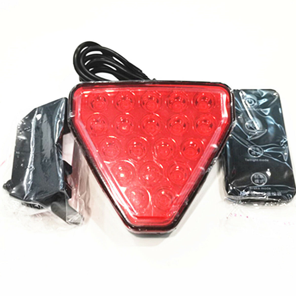 Car Triangle Rear Bumper Tail Third Brake Light 19LED Waterproof Remote Control