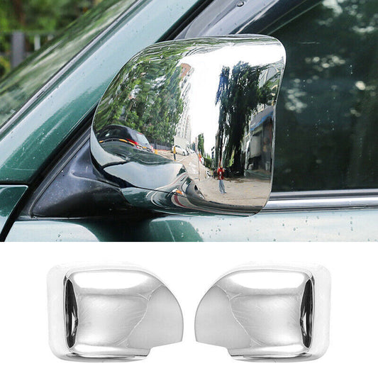 for Toyota for Land Cruiser LX470 1998-2007 Chrome Side Rearview Mirrors Cover Trim
