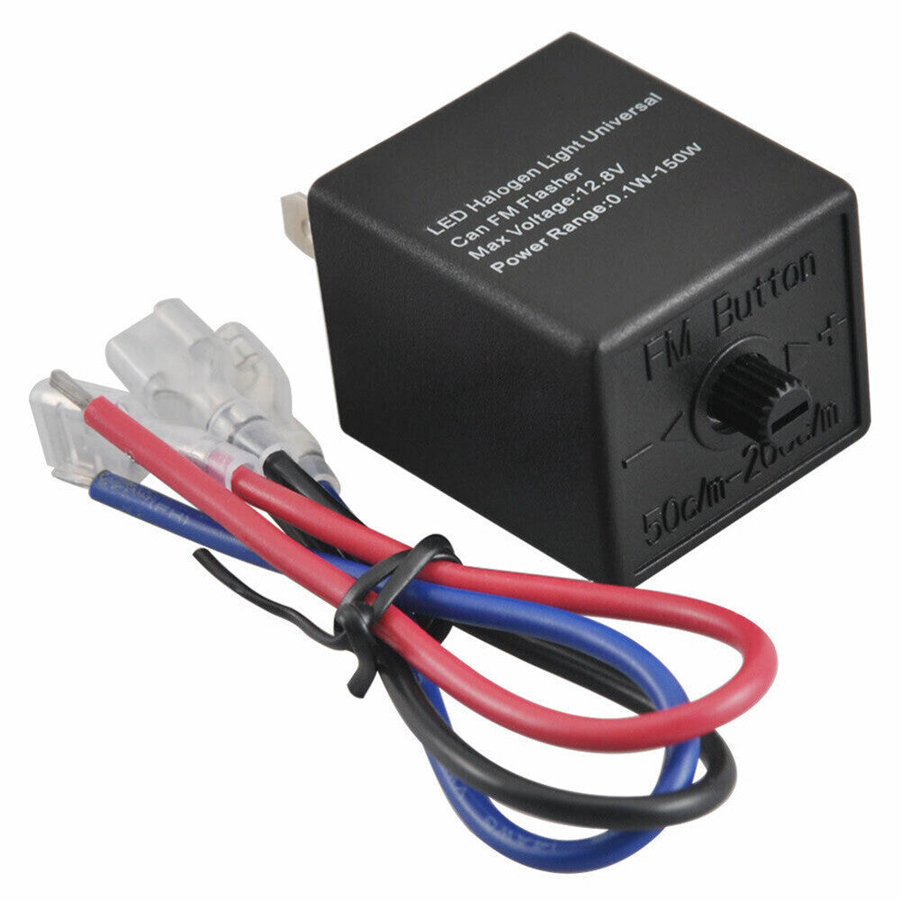 3 Pin Adjustable Flasher Rate LED Indicator Relay Car Bike Turn Signal Light mo Q
