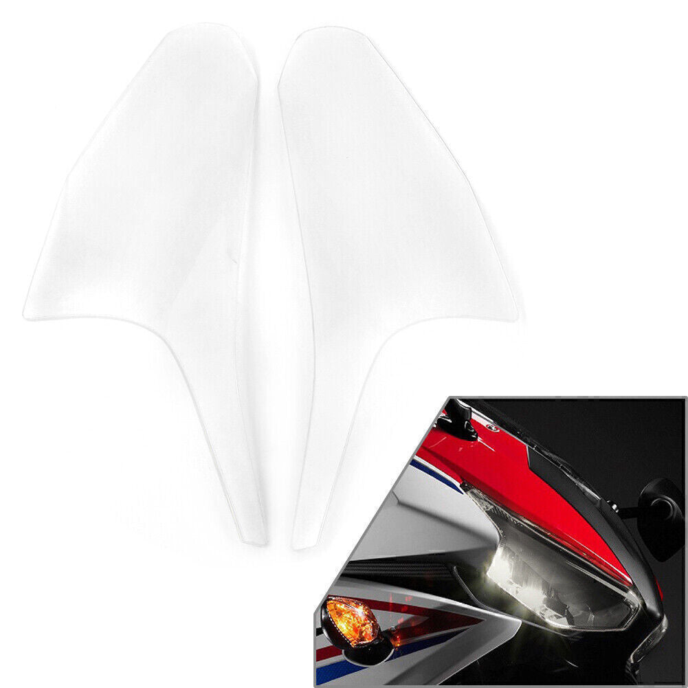 Transparent Front Headlight Guard Shield Screen Lens for HONDA CBR500R 16-18 Q