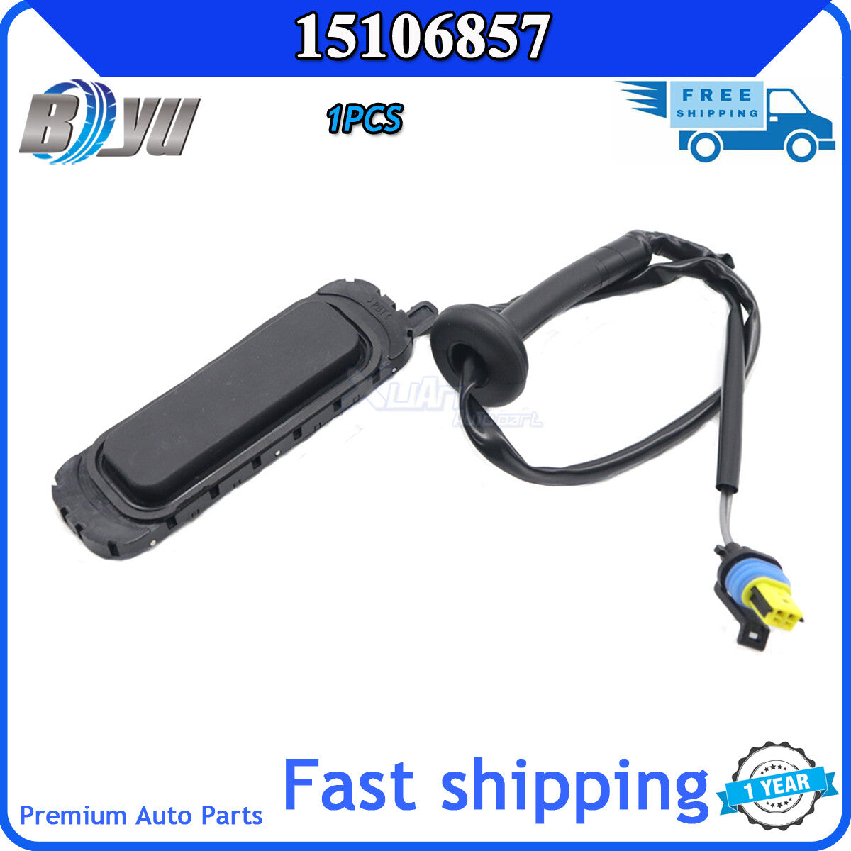 Black rear liftgate latch release switch for GimCee for Yukon for Cadillac 15106857- v