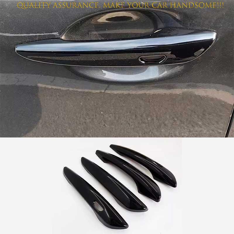 for Mazda 3 Axela 2019-23 Black Look Door Side With for Smart Door Handle Cover Trim