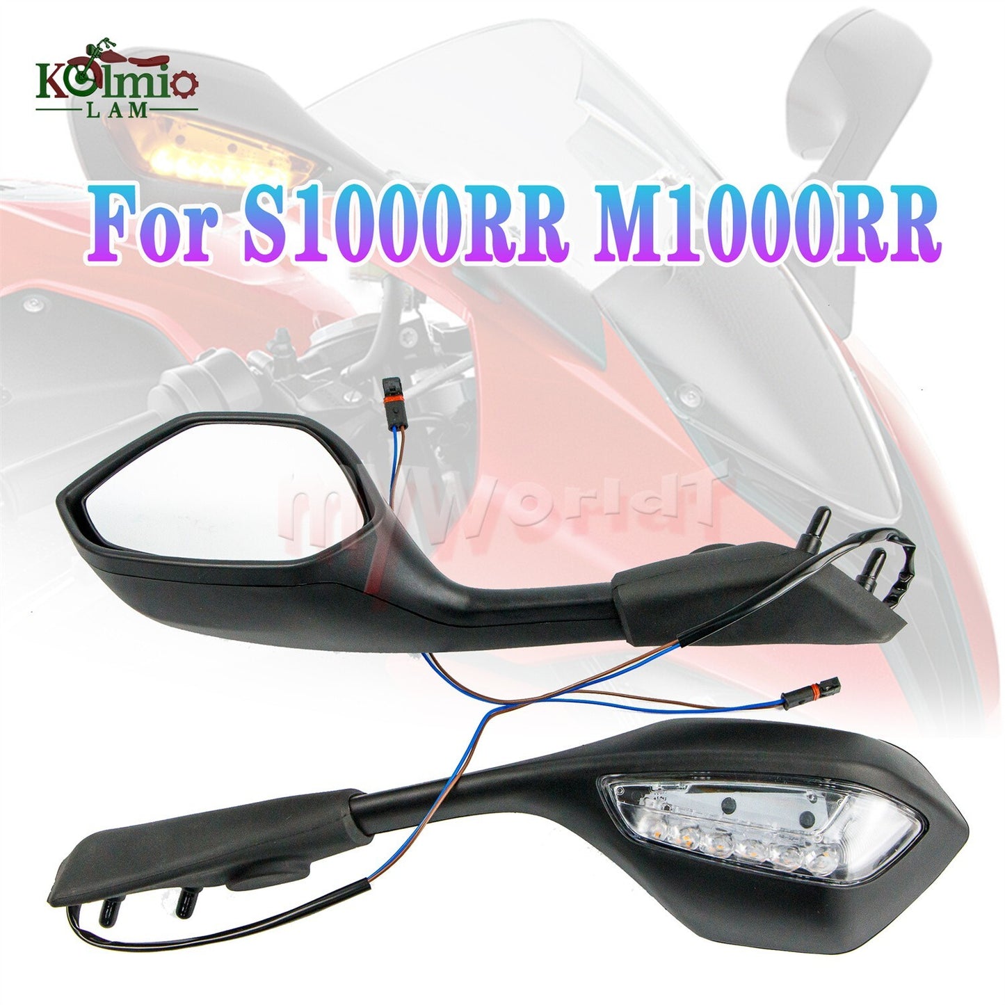 Turn Signal Rearview Side Mirror Fit for BMW S1000RR M1000RR 2019-2022