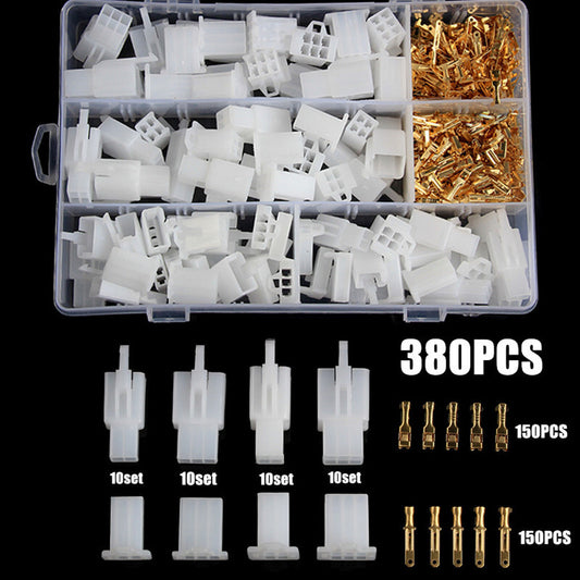 Car Wire Connector Male Female Cable Terminal Harness Connector Plug kit 380Pc