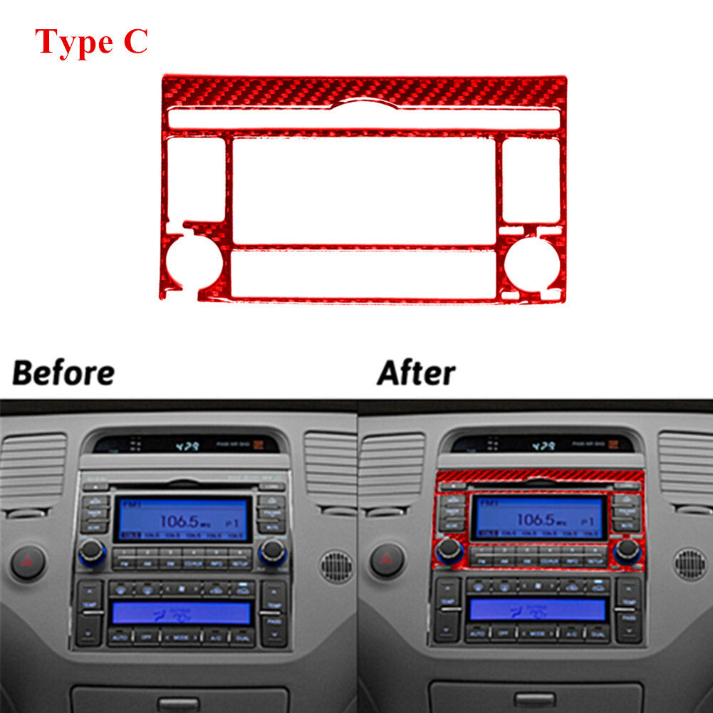 4Pcs Carbon Fiber Inner Door Scuff Sill Cover Trim For 4Runner 2010-2020 v