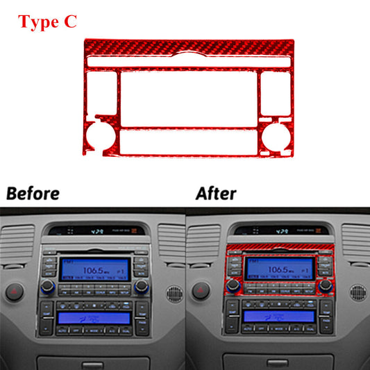 4Pcs Carbon Fiber Inner Door Scuff Sill Cover Trim For 4Runner 2010-2020 v
