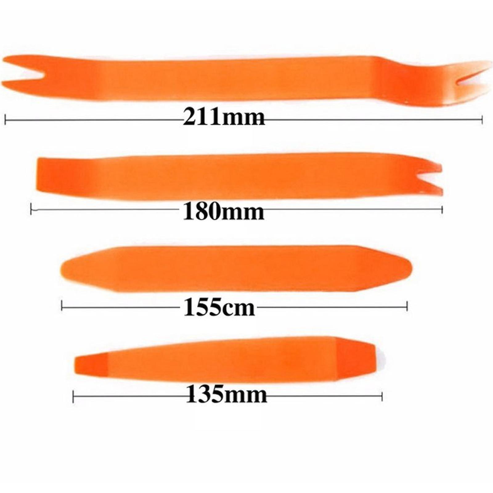 Plastic Trim Removal Pry Tool Set for Car Radio Panel Door Dash Clip Fasteners Q