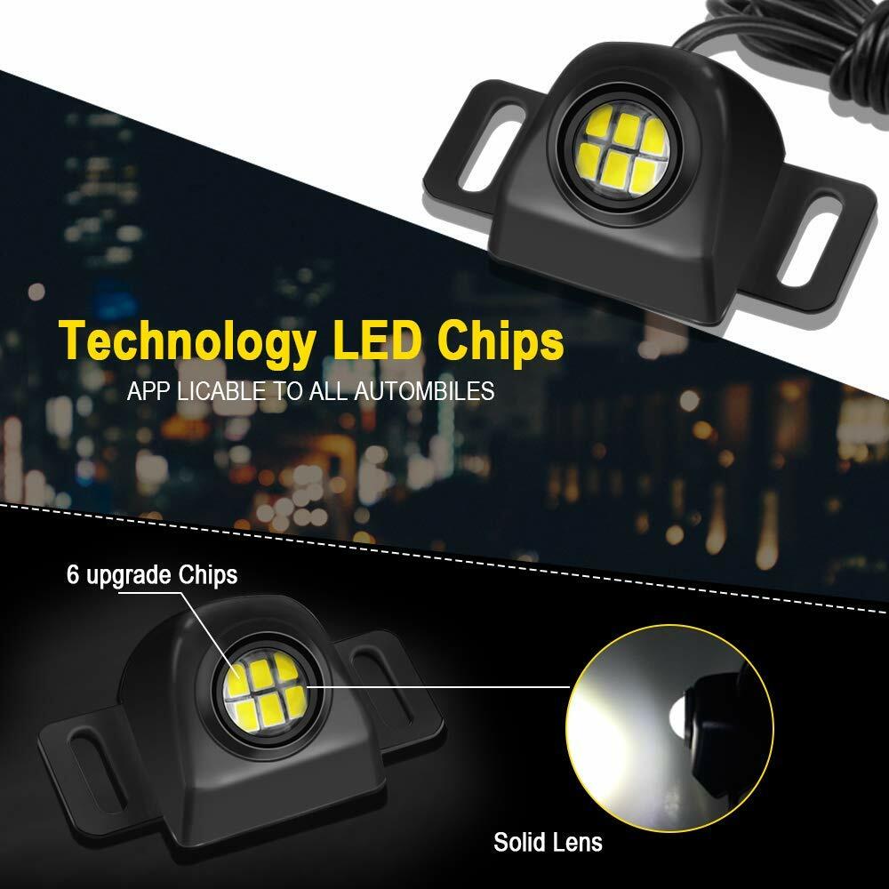 Car Reverse Light LED Backup Tail Bulb Parking Auxiliary Styling Lamp Waterproof