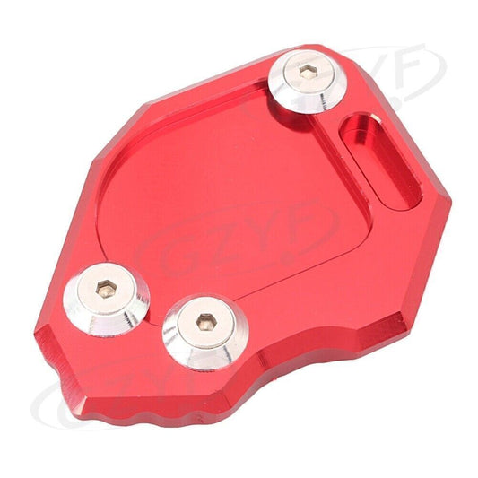 Motorcycle Kickstand Side Stand Plate Pad Fit for BMW F800GS 2008-2014 2013 2012 Red Q