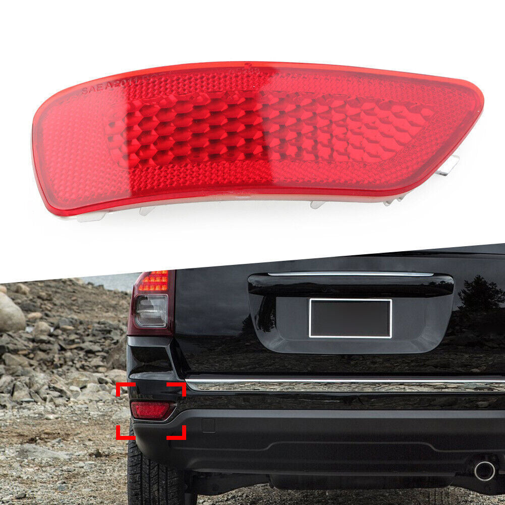 Left Rear Bumper Reflector Light Lens Fit for Jeep Grand Cherokee 2011-2016 12 13 14
