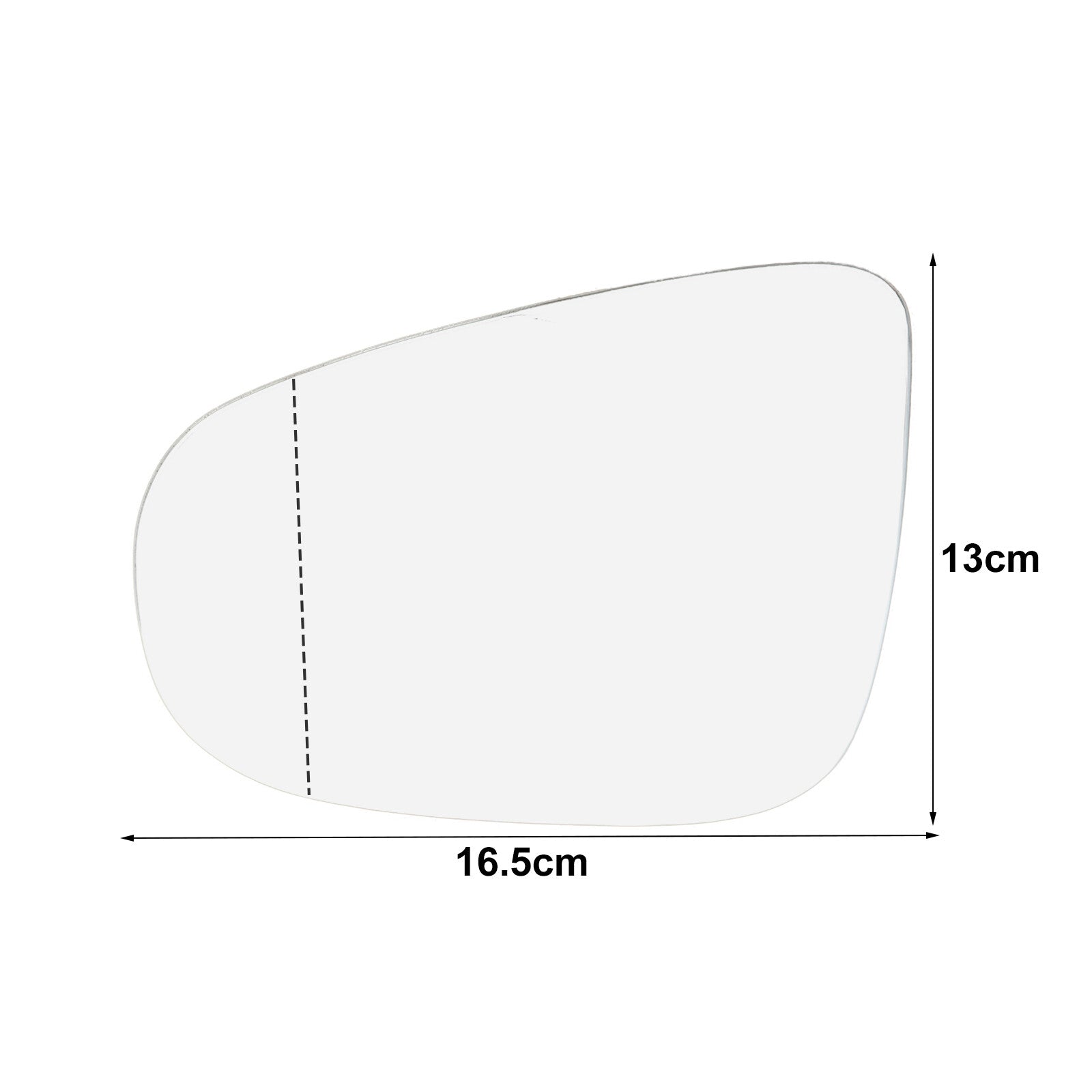 for VW for GOLF MK6 2009-12 HATCHBACK LEFT PASSENGER SIDE MIRROR GLASS HEATED CONVEX Q