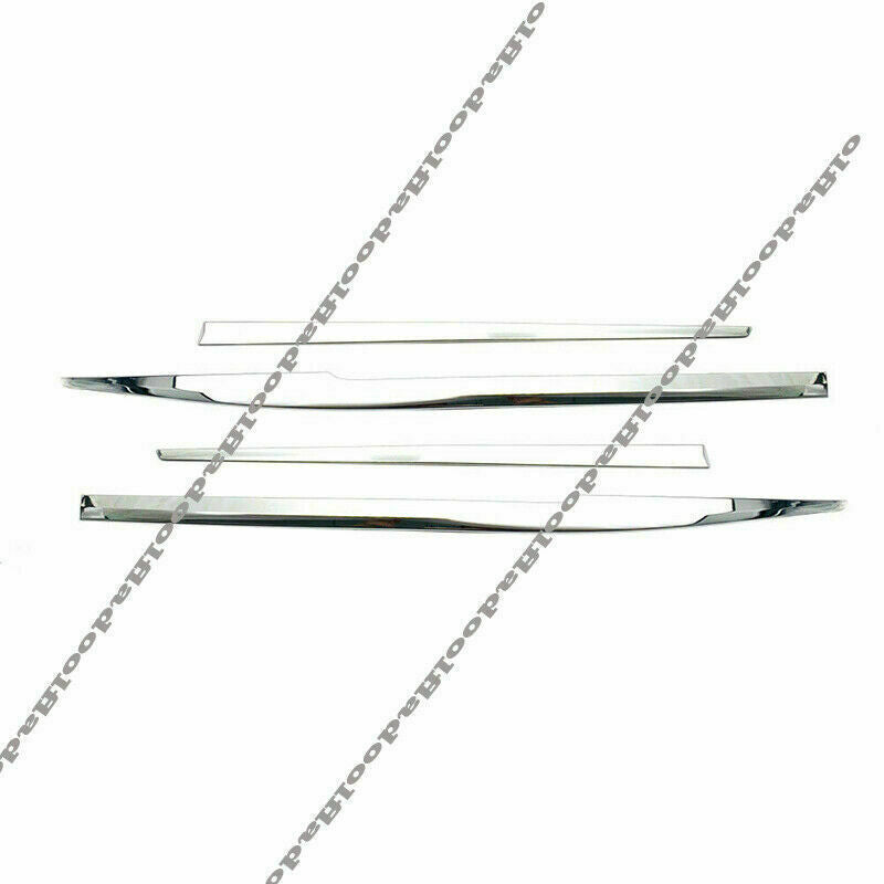 4X Chrome Body Side Door Molding Liner Trim for Toyota Highlander/Kluger 2020-23
