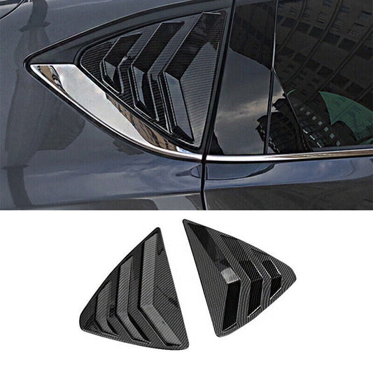 for Mazda CX-5 2017-24 Carbon Fiber Style Side Window Louver Shutter Cover Trim