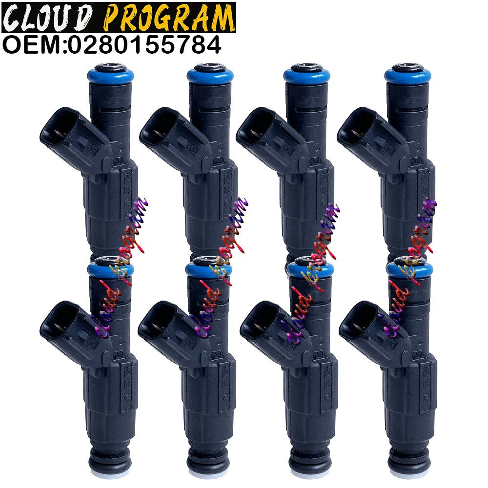 8X Fuel Injectors 0280155784 For 2000-2005 for Cadillac Aurora for Dodge for Ram 5.2L V8