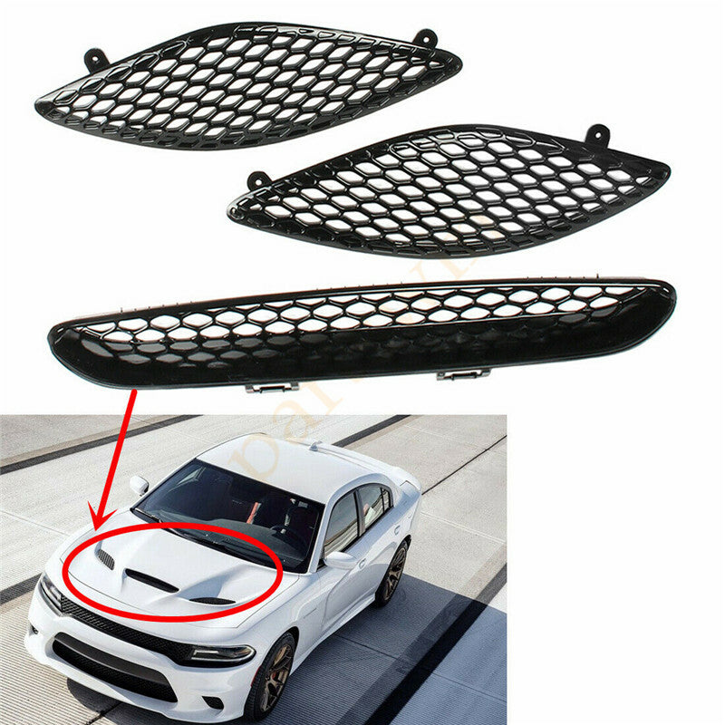 Bonnet front grille cover fits for Dodge SRT Hellcat charger 2015-2020- n