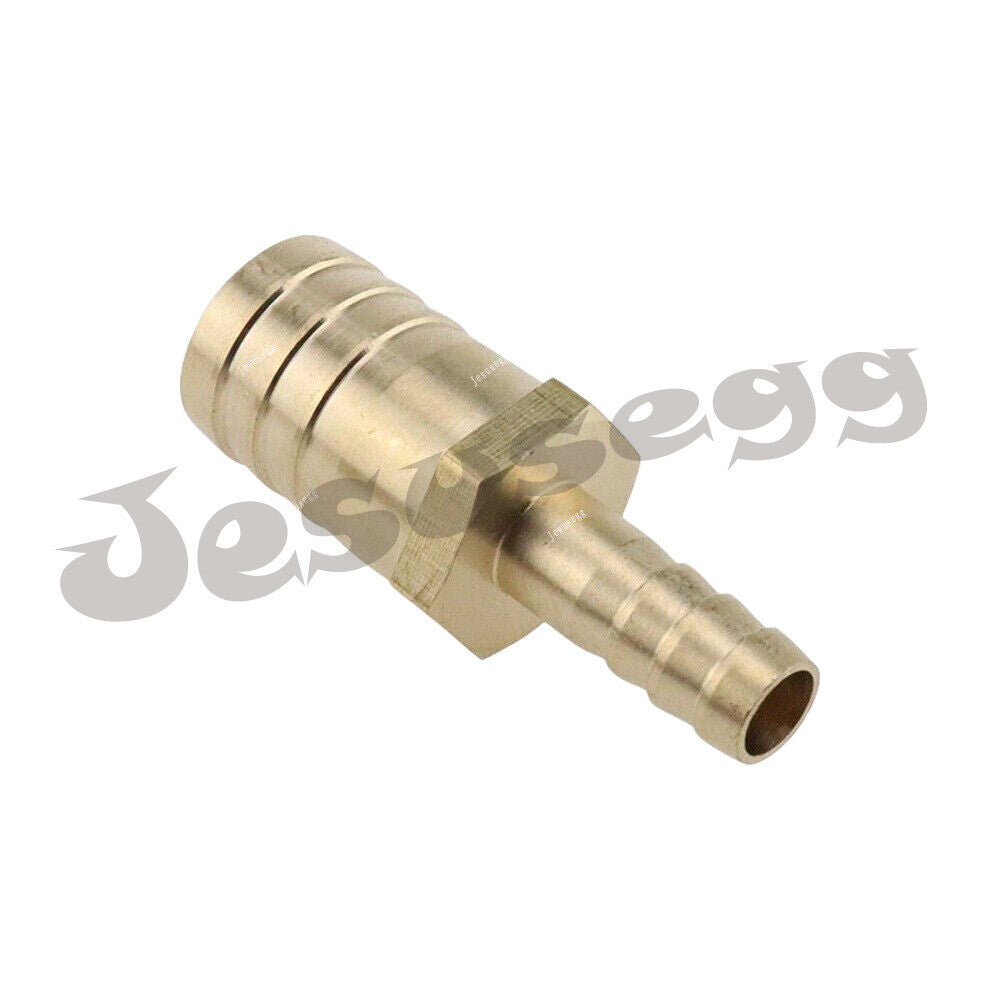 2X Union Hose Barb Brass Fitting Splicer Gas Reducer (10mm×20mm) 3/8 -3/4 Q