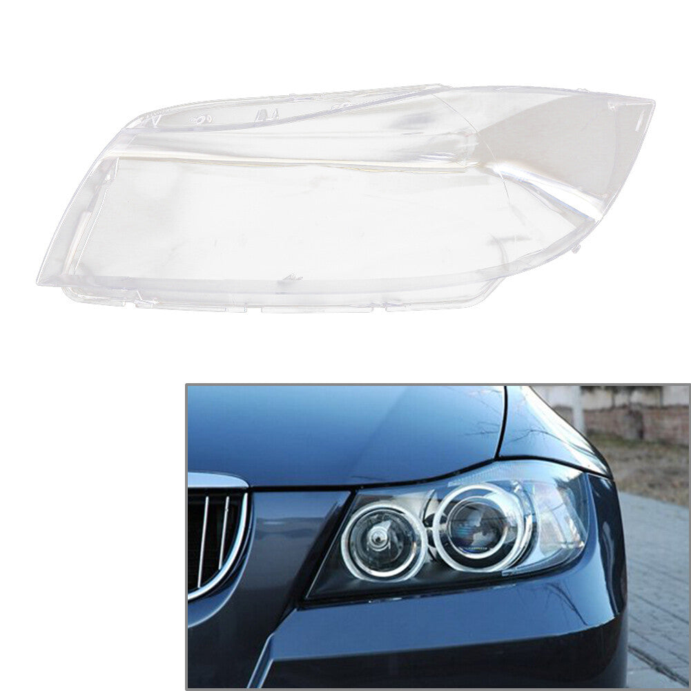 Car Headlamp Shade Xenon Lens Cover for BMW 3 Series E90 Sedan E91 Touring Left