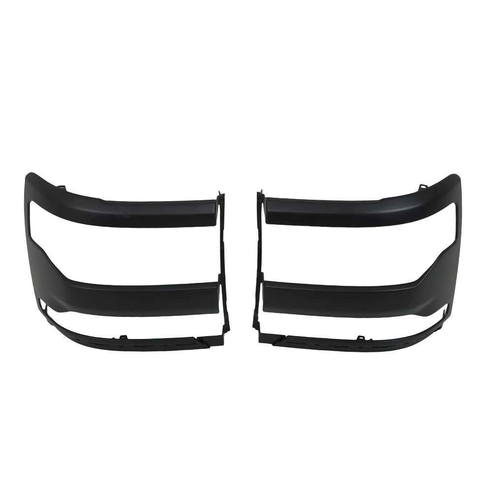 Projector headlight decorative frame protective cover suitable for 16-18cm Silverado 1500 Black LH+RH- n
