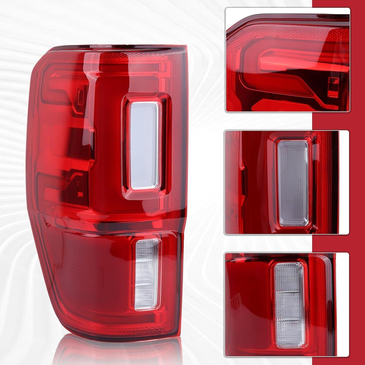 Right LED Tail Light Brake Lamp for Ford Ranger 2019-2023 W/Blind Spot