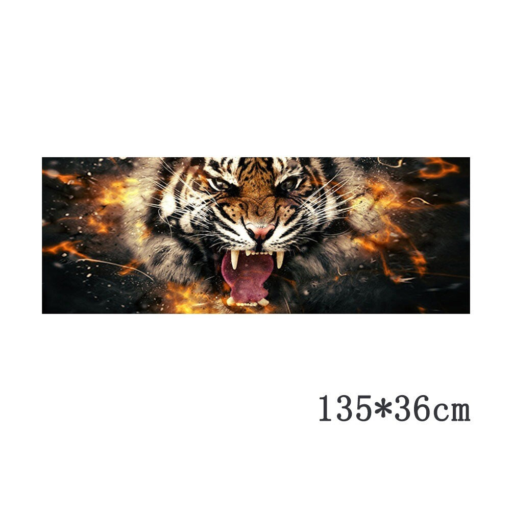 Flame Tiger Graphics Car Truck Pickup Rear Window Perforated Sticker Vinyl Decal
