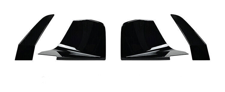 4Gloss Black Front Bumper Nostril Guard Molding Cover Trim for BMW X7 2023-2024