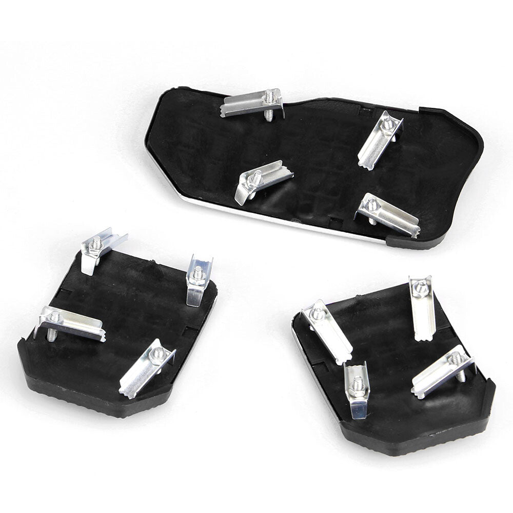 Silver 3X Vehicle Accelerator Brake Foot Pedal Cover Pad Car Auto Transmissio Q