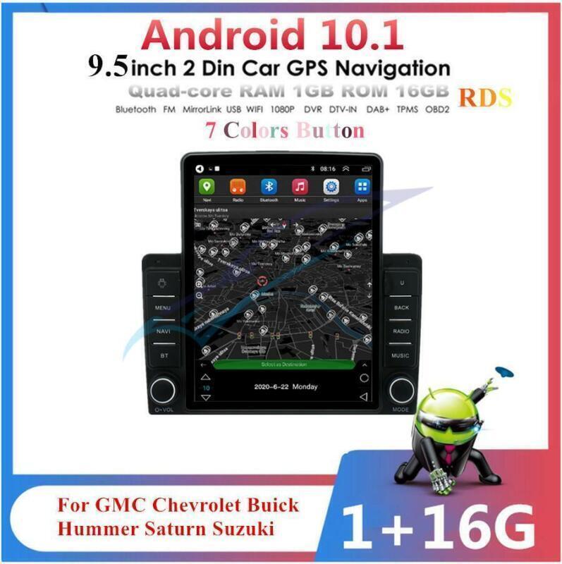 FM Vertical 9.5 Stereo Radio GPS Navigation WiFi for GMC for Hummer for Chevrolet for Buick
