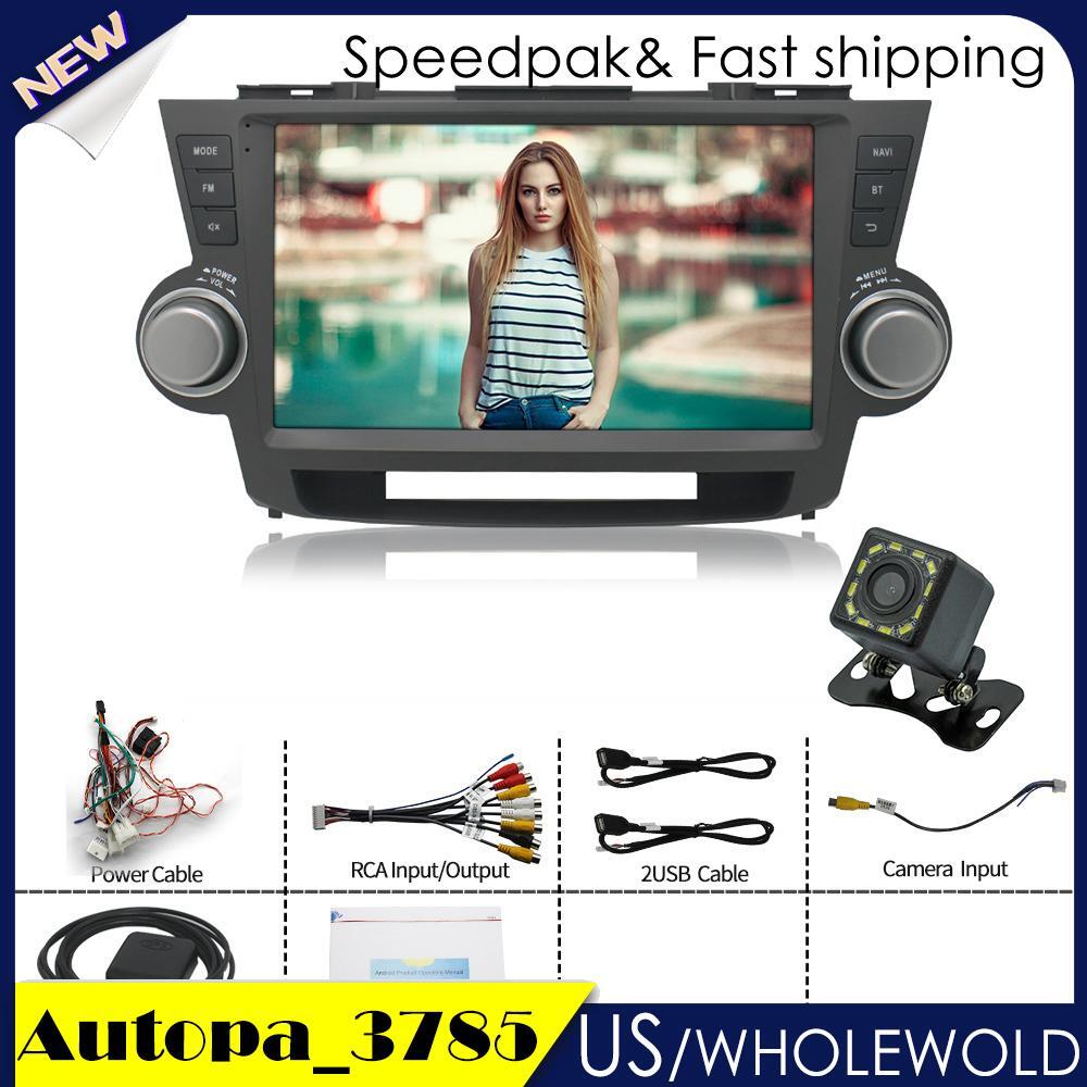 Android 12 Car Stereo GPS Radio Navi Wifi CarPlay For 2009~14 for Toyota Highlander