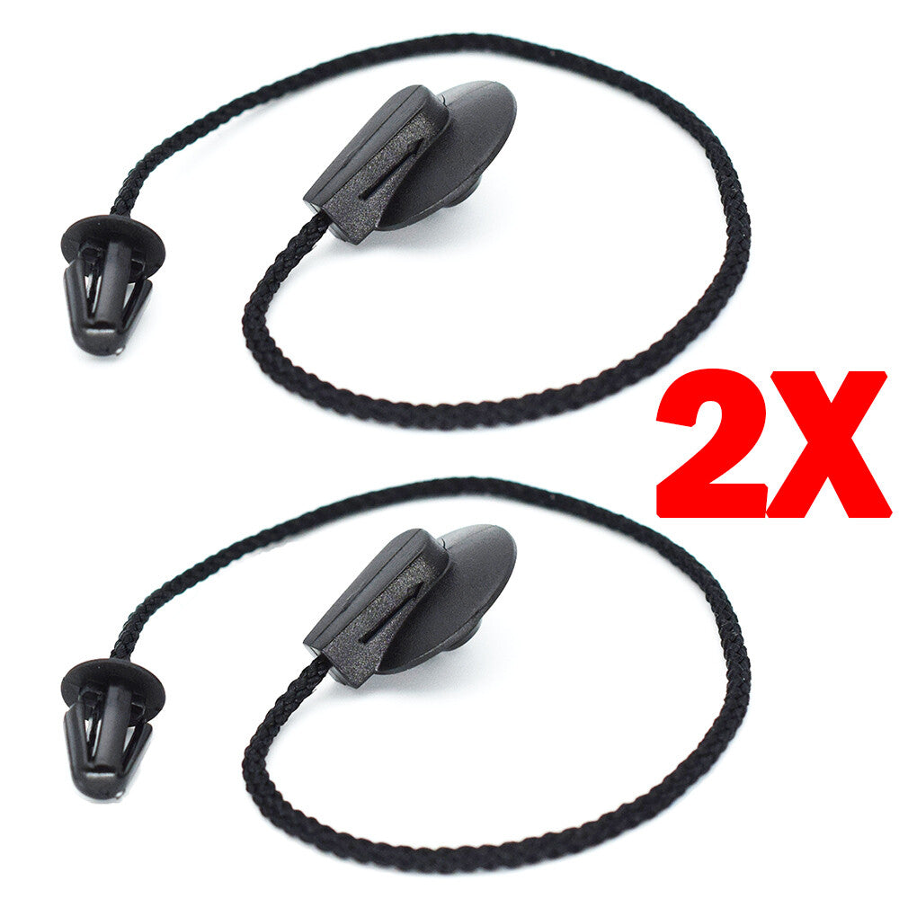 2X  for ford  Focus Mk3 2011-18 Parcel Shelf Tray Cover String Strap Rope + Clips DE