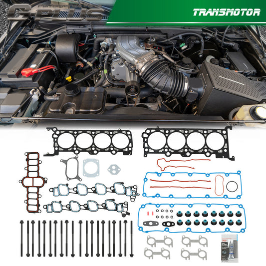 Fits 2000 - 2004 for F150 F350 Expedition Excursion E150 54L Head Gasket Kit - v