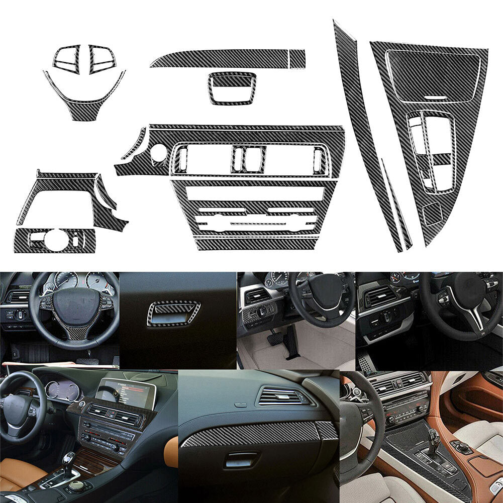36Pcs Interior Center Console Dashboard Cover for BMW 6 Series F12 F13 2011-2018