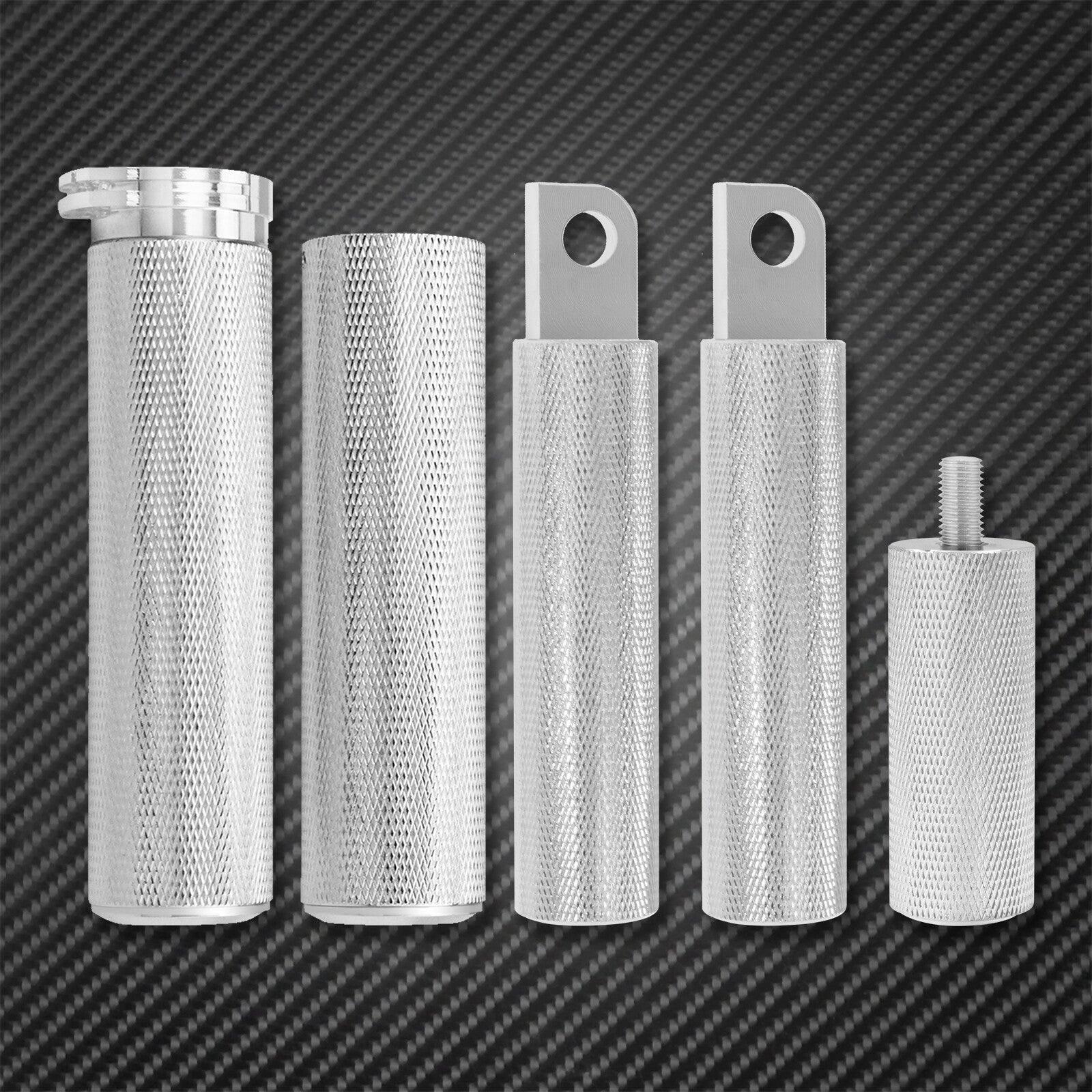 One Set Chrome Hand Grips Foot Peg Shifter Peg Fit for Harley Sportster Touring
