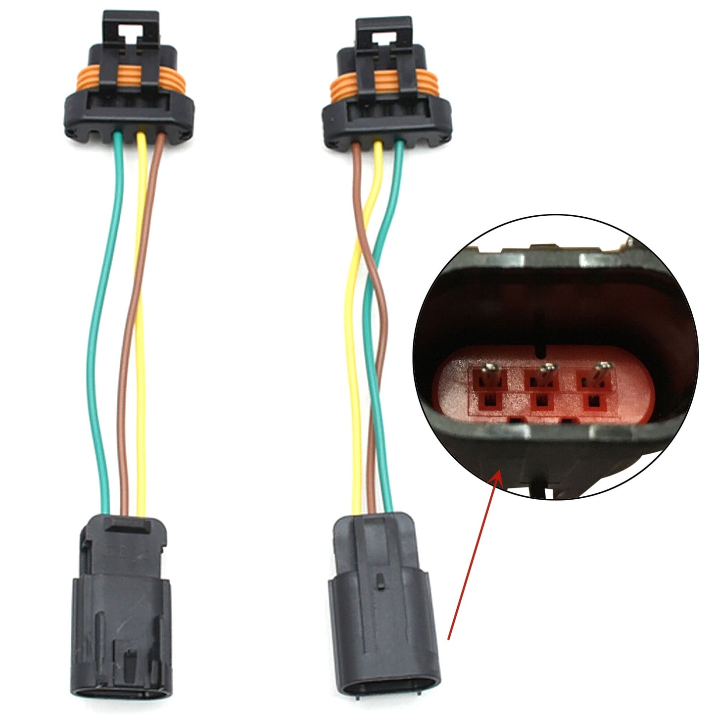 for POLARIS RZR S 900 1000 XP LED Headlight Conversion Wiring Harness Plug Play