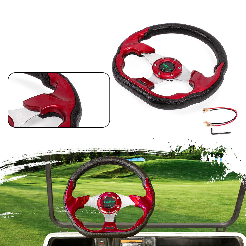 for Golf Cart Steering Wheel 13 inch for Golf Cart EZGO/Club Car/ for Yamaha US