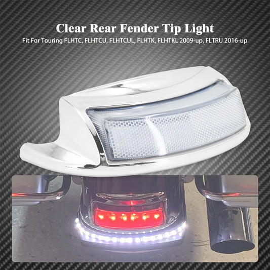 Rear Fender Clear Len Tip Light Fit for Harley Touring Electra Glide 2016-2023 Q