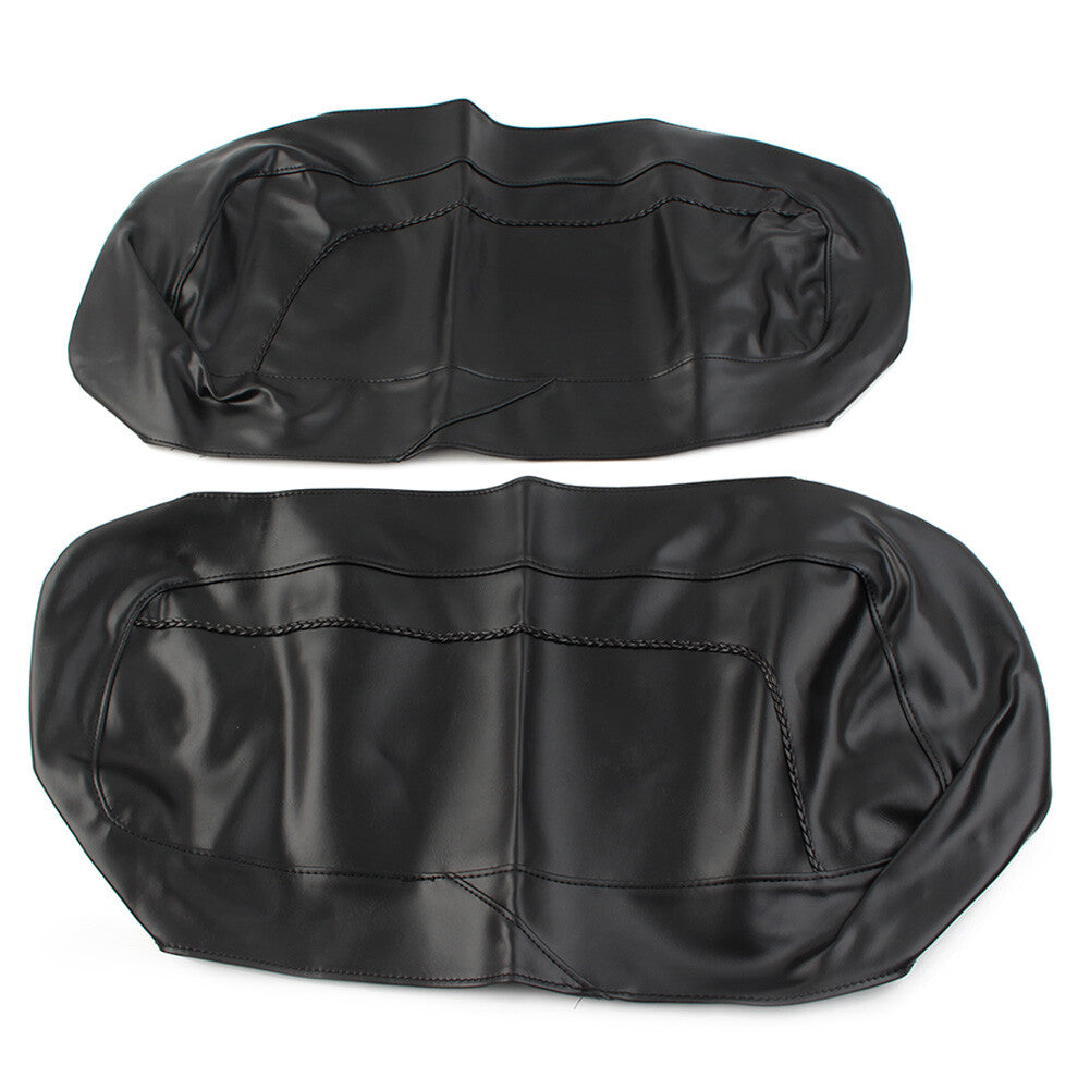 Leather Saddlebag Speaker Lid Cover for Harley Road Street Electra Glide 1997-13 Q
