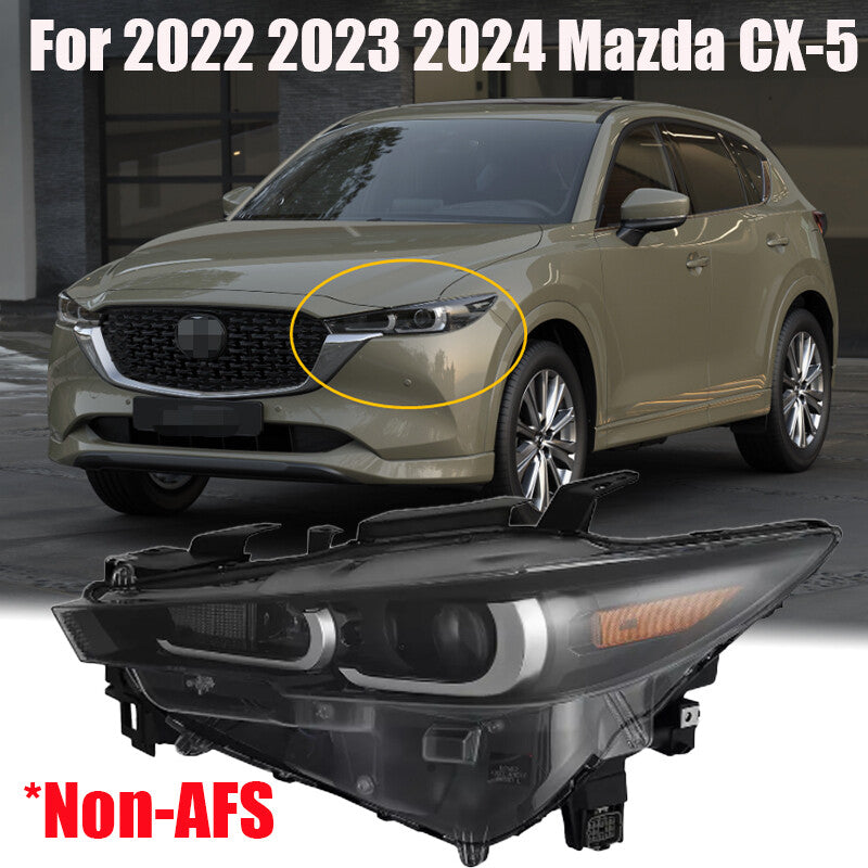 Full LED Non-AFS Left Driver Side Headlight Lamp For 2022 2023 2024 for Mazda CX-5 n