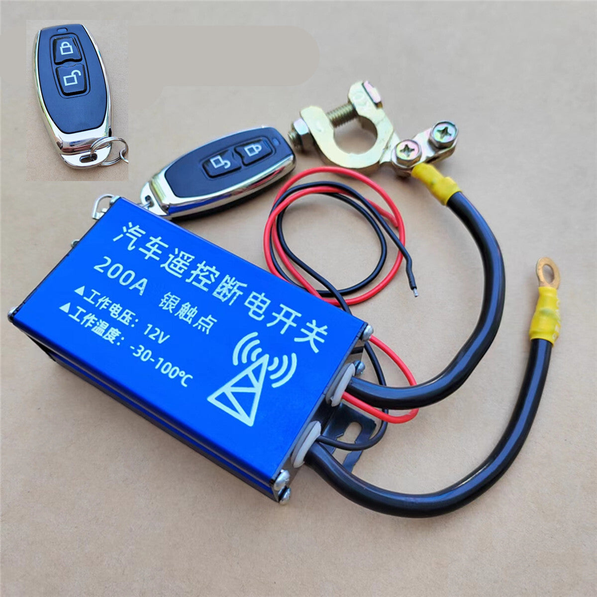 Wireless Remote Control Car Truck Battery Cut-off Disconnect Master Kill Switch