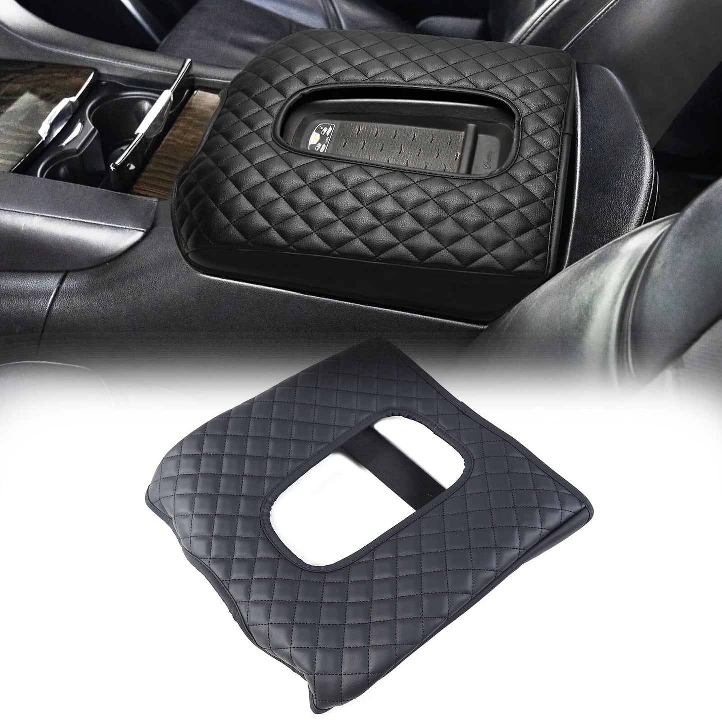 Center console cover, armrest cover, and backrest cushion for Cadillac for Escalade 2015-2020 n