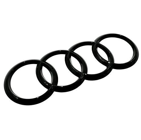 Suitable for Audi rear badge ring boot trunk badge sticker gloss black 175 mm