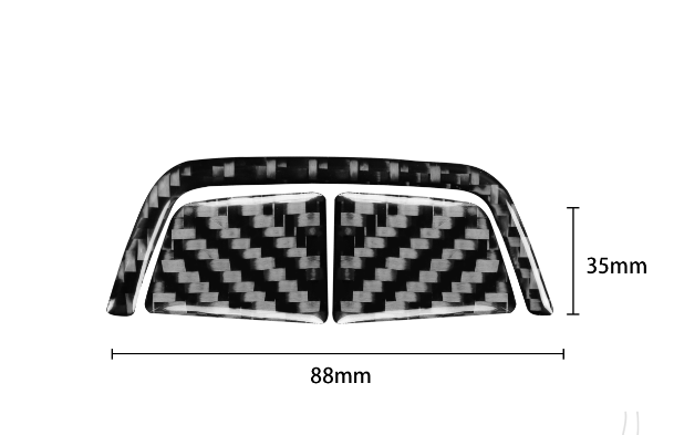 Carbon Fiber Central Console Accent Cover Trim For 2004-2010 for BMW 6Series E63 E64
