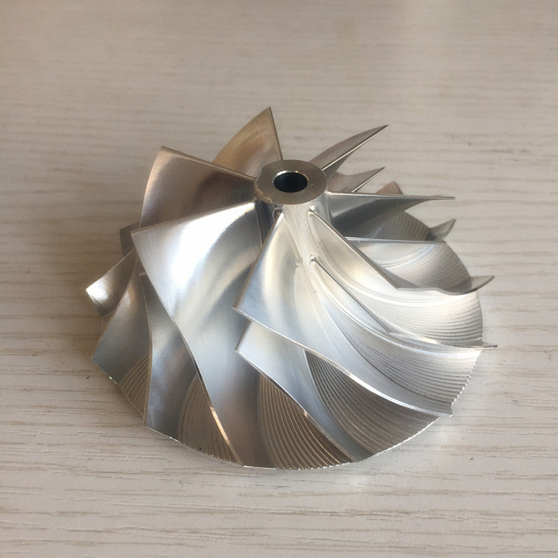 GT3582 61.33/82.00 mm 7+7 Blade 451644-0005 Turbine Billet Compressor Wheel