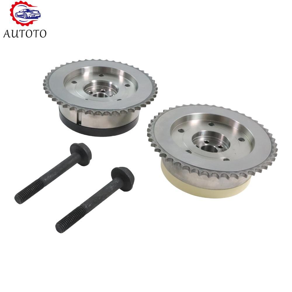 2x IntakeExhaust Cam Camshaft Phaser Gear For 2.0 2.4L for Chevrolet Equinox Impala