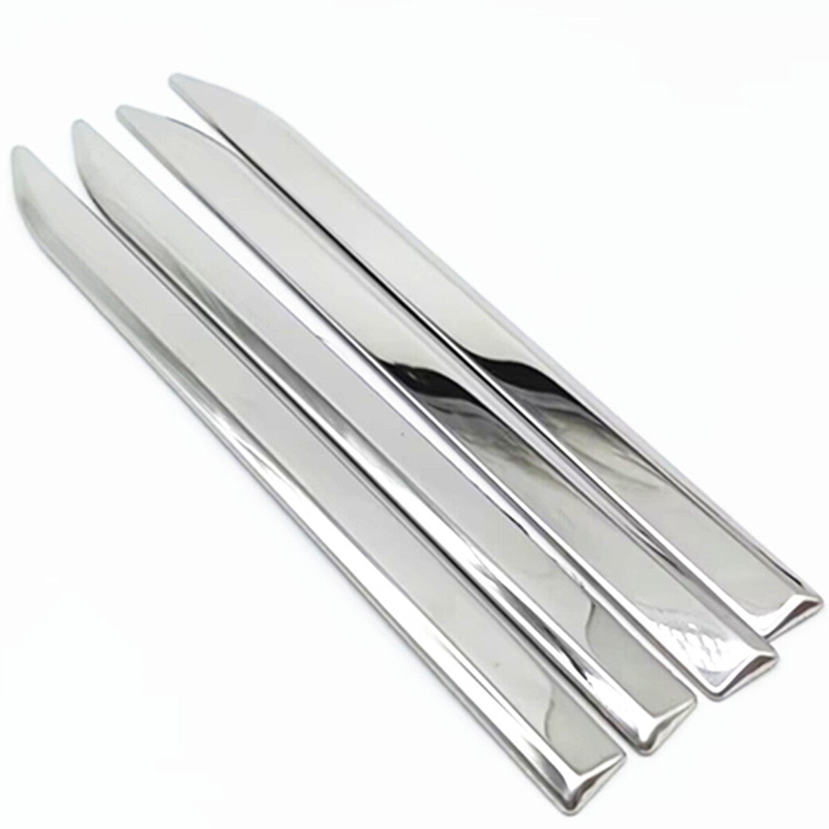 3D Car Front Side Cover Fender Door Mirror Polishing Dagger Emblem Decor Trim