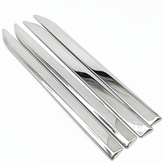 3D Car Front Side Cover Fender Door Mirror Polishing Dagger Emblem Decor Trim