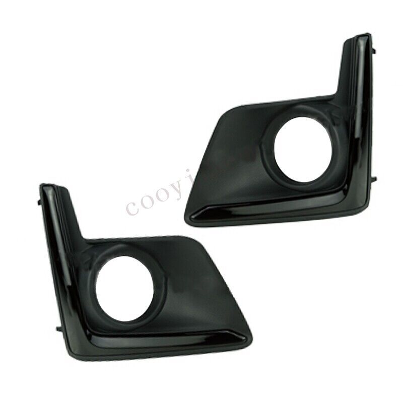 Pair Fog Driving Light Lamp Bezel Black for Subaru Crosstrek 2016-2017