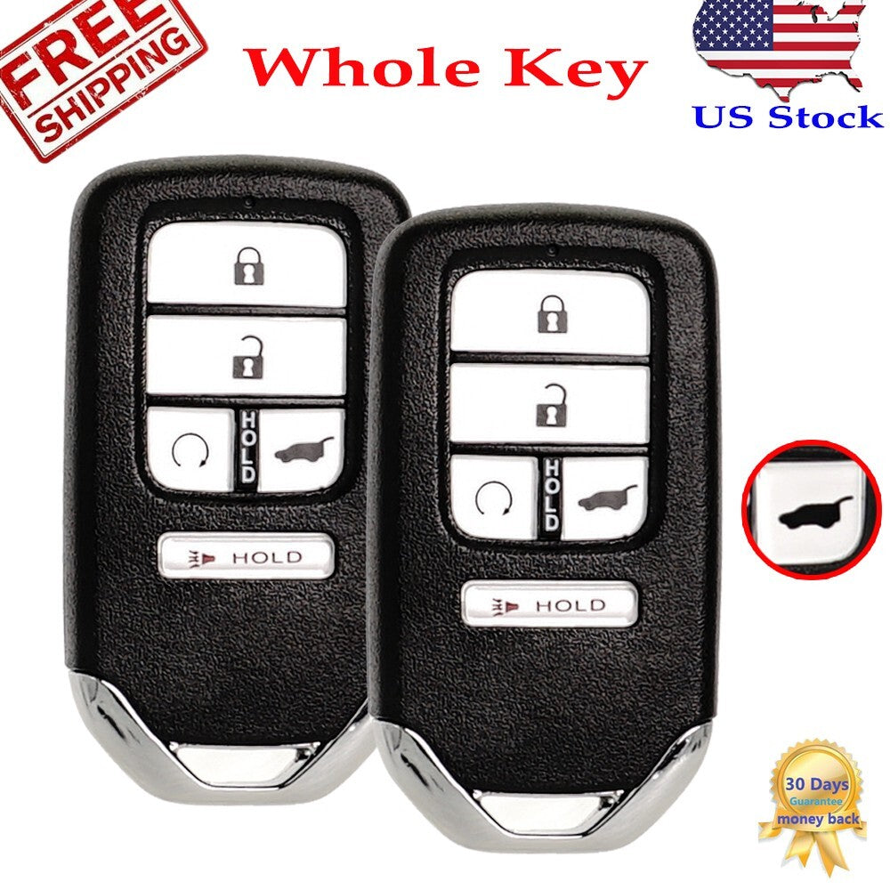 2-Pack 2018 2019 2020 2021 for Honda CRV Pilot Keyless Entry for Smart Remote Keychain