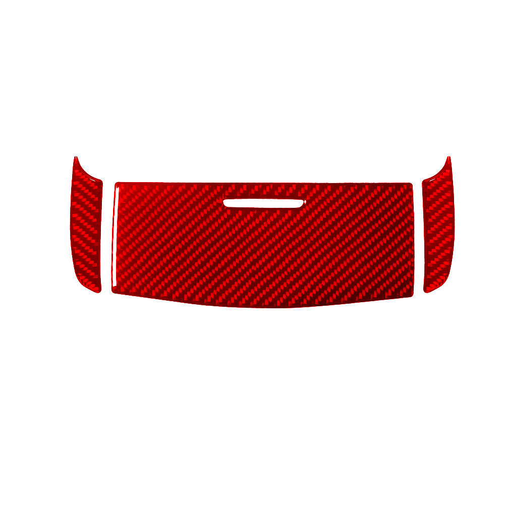 Red Carbon Fiber Overhead Console Panel Cover Trim for Dodge Durango 2014-2020