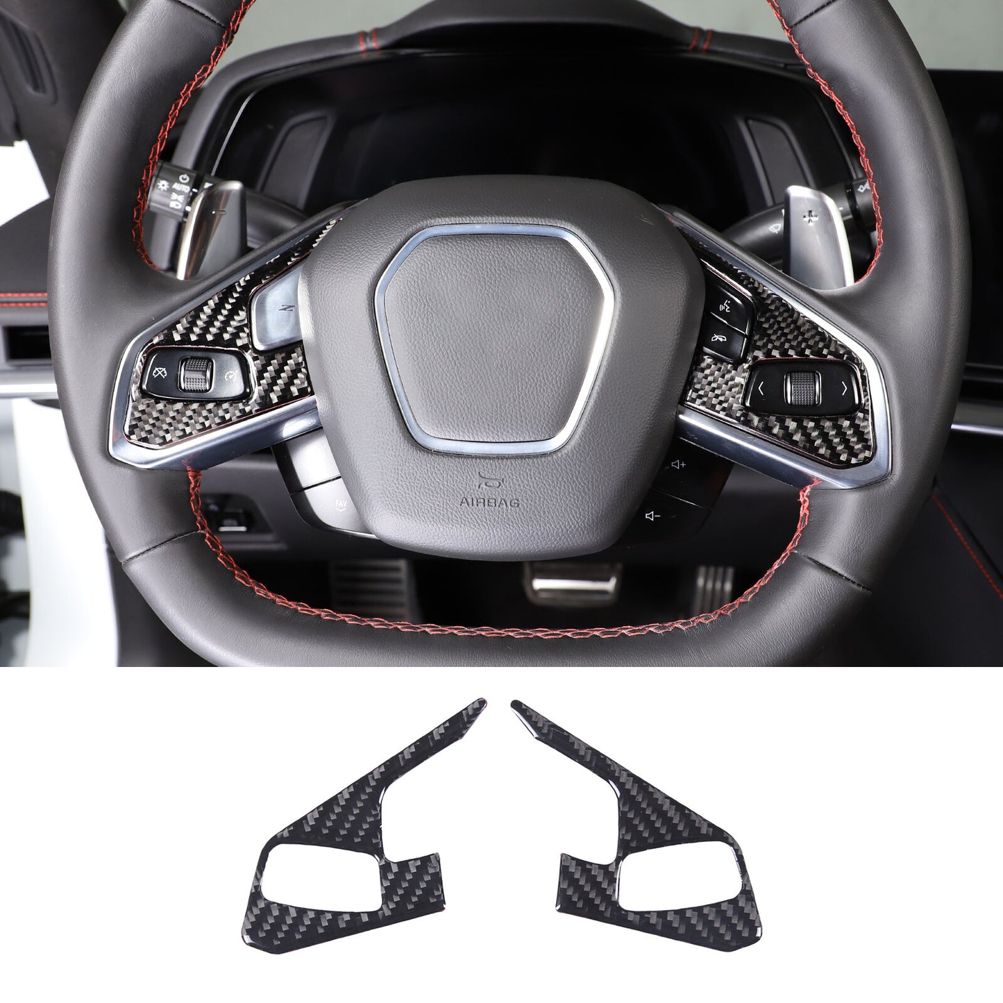 4-Piece ABS Gloss Black Taillight Cover Trim Rings for Corvette C6 2005-2013 Q
